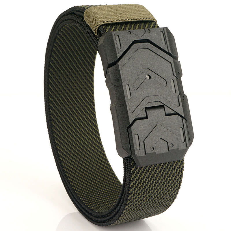 Men's Quick Release Magnetic Buckle Stretchable Nylon Belt