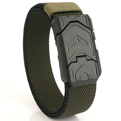 Men's Quick Release Magnetic Buckle Stretchable Nylon Belt