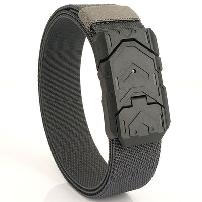 Men's Quick Release Magnetic Buckle Stretchable Nylon Belt