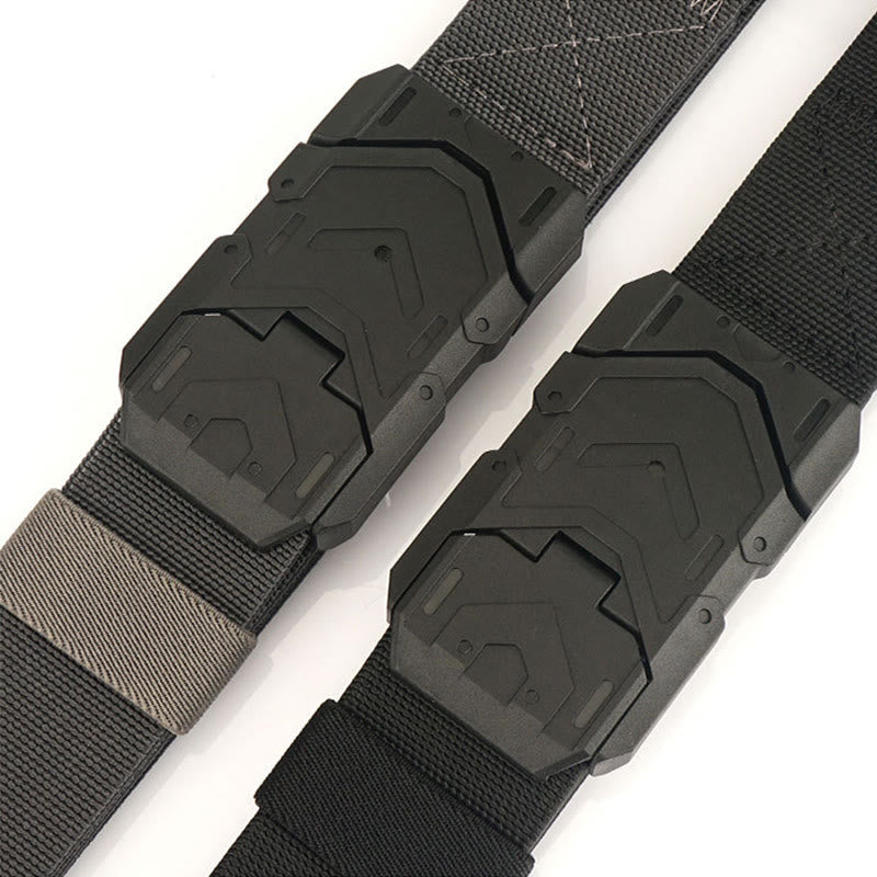 Men's Quick Release Magnetic Buckle Stretchable Nylon Belt