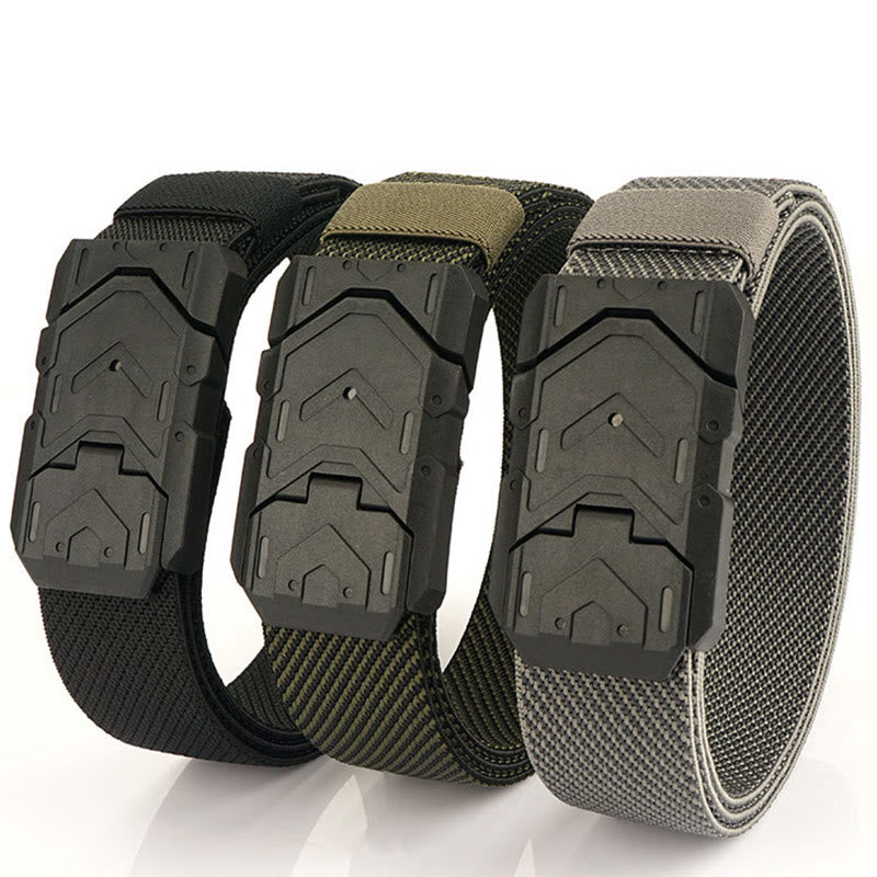 Men's Quick Release Magnetic Buckle Stretchable Nylon Belt