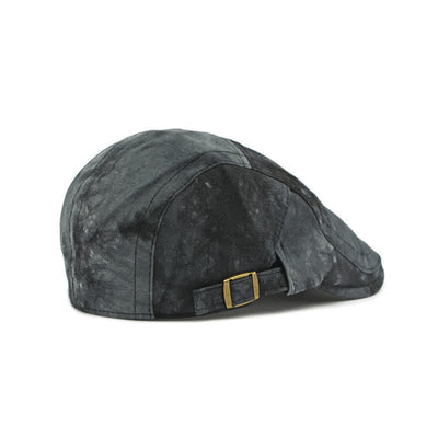 Vintage Style Tie-dyed Cotton Newsboy Beret Hat