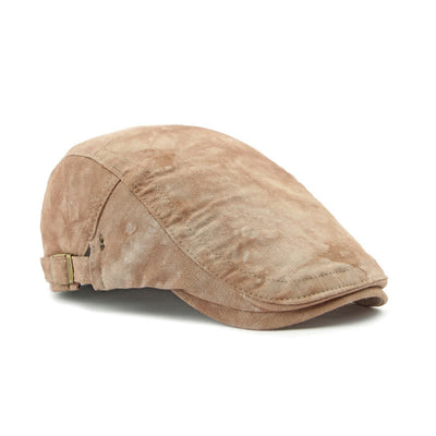 Vintage Style Tie-dyed Cotton Newsboy Beret Hat