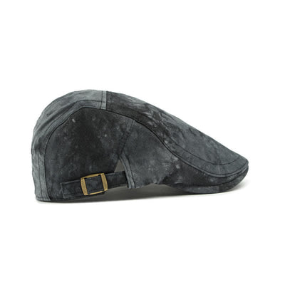 Vintage Style Tie-dyed Cotton Newsboy Beret Hat