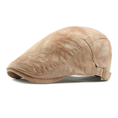 Vintage Style Tie-dyed Cotton Newsboy Beret Hat