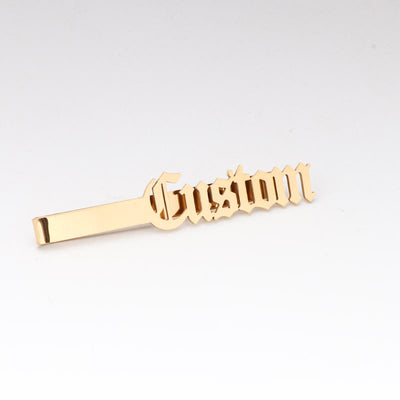 Custom Your Name Wedding Tie Bar For Suit