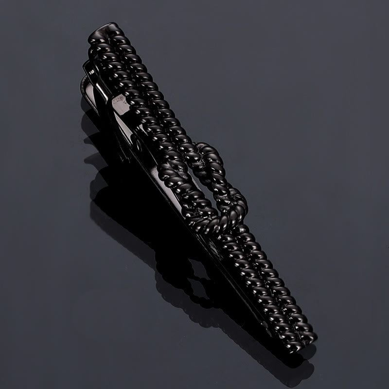 Twist Pattern Tie Clip For Daily Suit