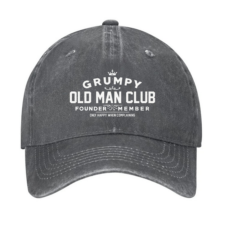 Grumpy Old Man Club Adjustable Baseball Cap