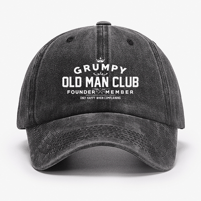 Grumpy Old Man Club Adjustable Baseball Cap