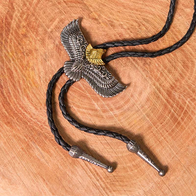 Eagle Flag DIY Hidden Knife Belt Buckle With Eagle Bolo Tie Bundle Set
