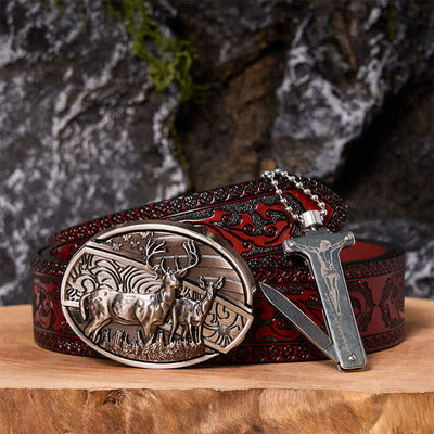 Poker Ace DIY Hidden Knife Belt Buckle Black Ice Lighter Bundle Set