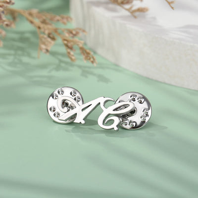 Custom Your Name Brooch Stainless Steel Suit Accessories