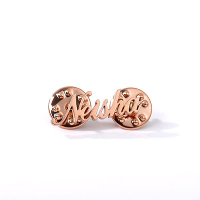 Custom Your Name Brooch Stainless Steel Suit Accessories