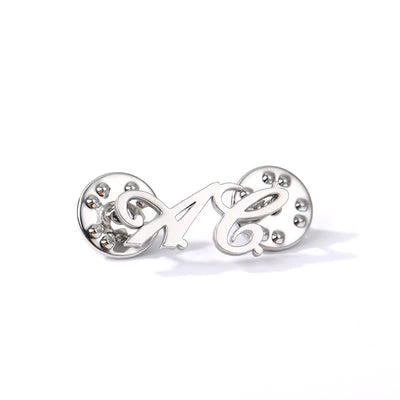 Custom Your Name Brooch Stainless Steel Suit Accessories
