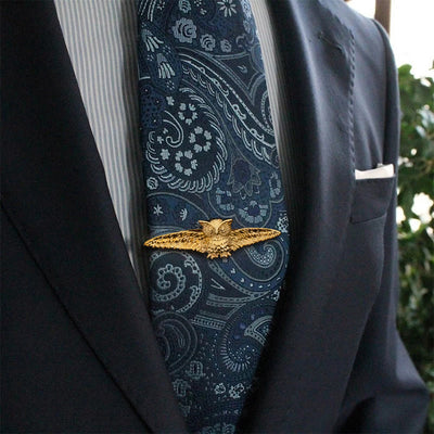 Gold Flying Owl Tie Bar For Men's Wear