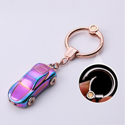 Decorative LED Light Effect Car Shape Keychain