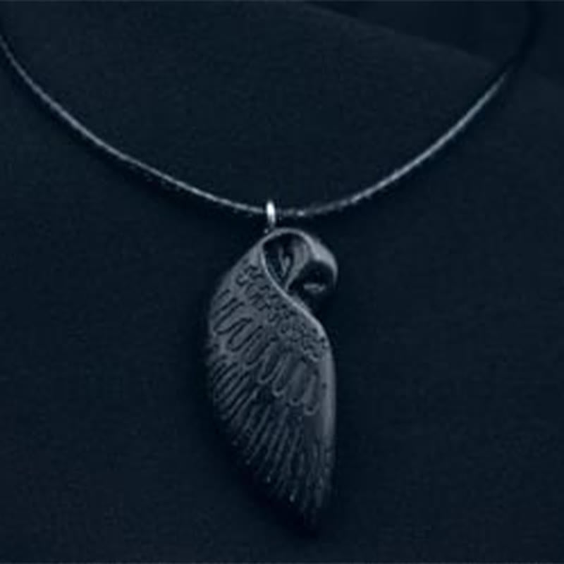 Handmade Wooden Couple Owl Pendant Necklace