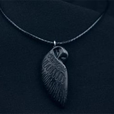 Handmade Wooden Couple Owl Pendant Necklace