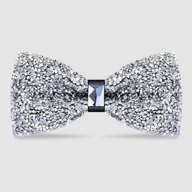 Men's Casual Fashion Crystal Rhinestone Bow Tie