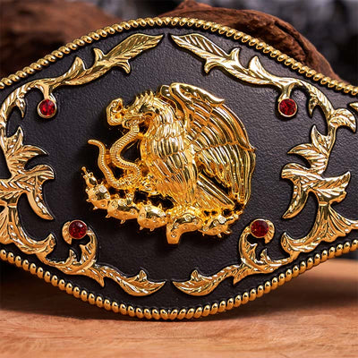 Eagle Catching Snakes DIY Buckle Leather Belt