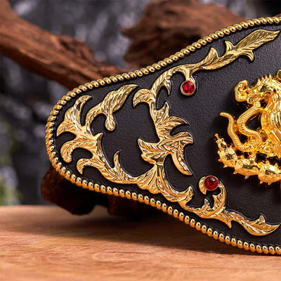 Eagle Catching Snakes DIY Buckle Leather Belt