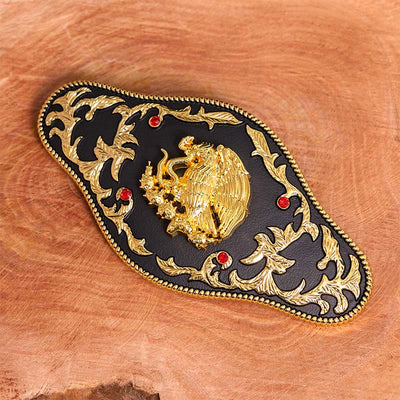 Eagle Catching Snakes DIY Buckle Leather Belt