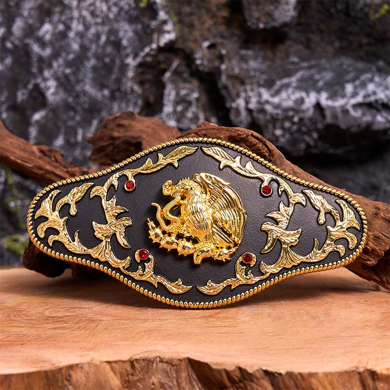 Eagle Catching Snakes DIY Buckle Leather Belt