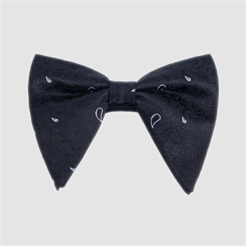 Men's Colorful Paisley Oversized Pointed Bow Tie