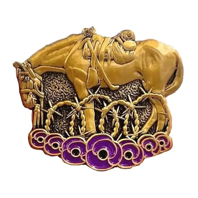 War Horse Remembered Purple Poppy Brooch