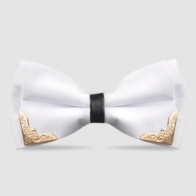 Men's Classic Metal Gold Bow Tie