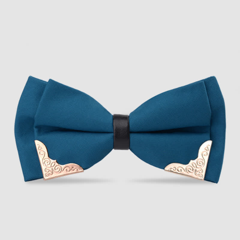 Men's Classic Metal Gold Bow Tie