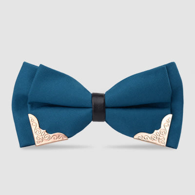 Men's Classic Metal Gold Bow Tie