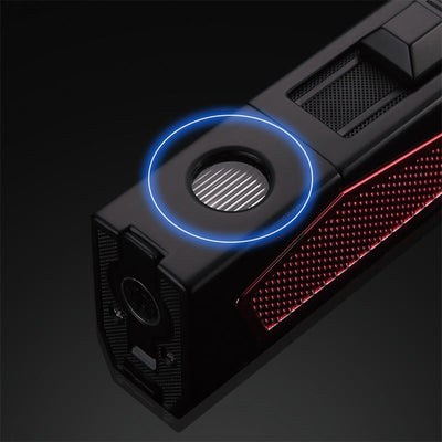 Portable Quadruple Flame Lighter Refillable Butane Four Burner Lighter