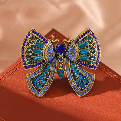 Women's Butterfly Art Decor Crystal Rhinestones Brooch