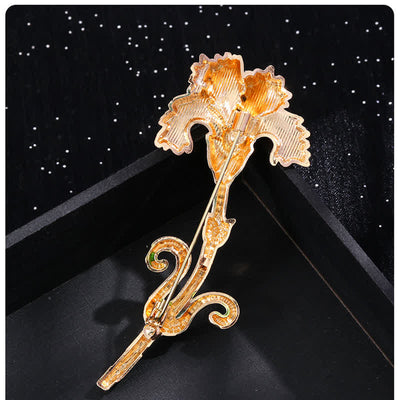 Women's Lovely Enameled Carnation Brooch