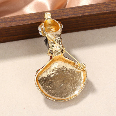 Unisex Medieval Large Unusual Genie Costume Brooch