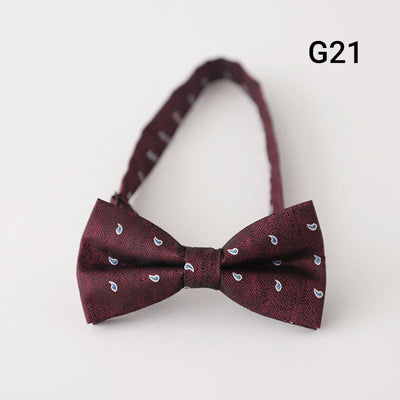 Retro Floral Printed Pre-tied Adjustable Strap Bow Tie