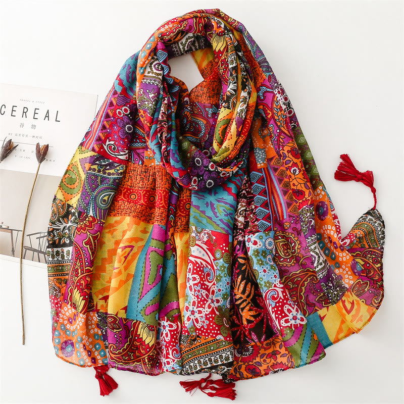 Women's Summer Beach Lightweight Shawl Thin Scarf