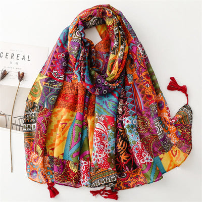 Women's Summer Beach Lightweight Shawl Thin Scarf