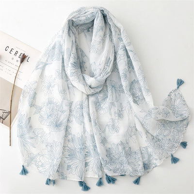 Women's Summer Beach Lightweight Shawl Thin Scarf
