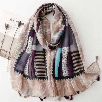 Women's Summer Beach Lightweight Shawl Thin Scarf