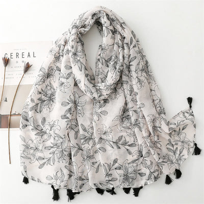 Women's Summer Beach Lightweight Shawl Thin Scarf