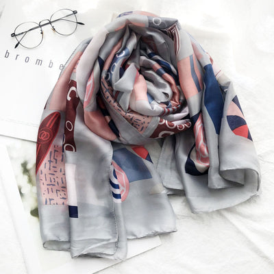 Women's Summer Beach Printed Lightweight Shawl Thin Scarf