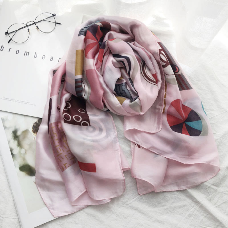 Women's Summer Beach Printed Lightweight Shawl Thin Scarf