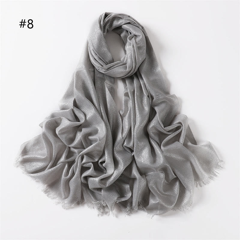 Women's Golden Glitter Lightweight Shawl Thin Scarf