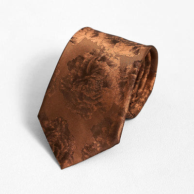 Men's Peru Peony Classic Flower Business Necktie Pocket Square