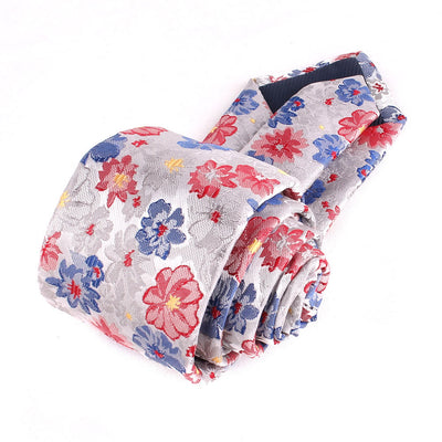 Men's Colorful Flowers Gentle Polyester Necktie