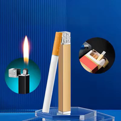 Creative Mini Metal Cigarette-Shaped Butane Lighter