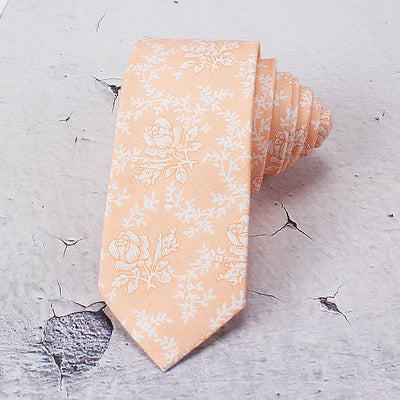 Men's Light Color Flowers Spring Polyester Necktie