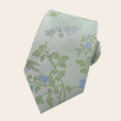 Men's Holiday Style Floral Polyester Necktie